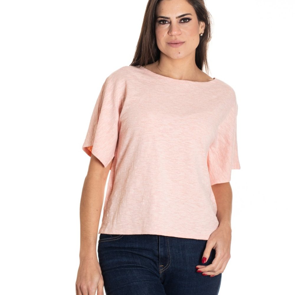 VECCELI Italy Women's Milano Luxe Bella Bella Top Fashion Tee